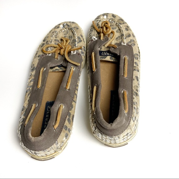 Sperry Top-Sider Cheetah Sequin Slip on Loafers - Picture 3 of 4